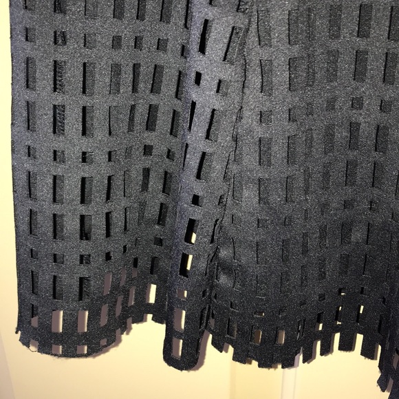 Jolt Black Laser Cut Design Mini Skirt Size M - Picture 4 of 8